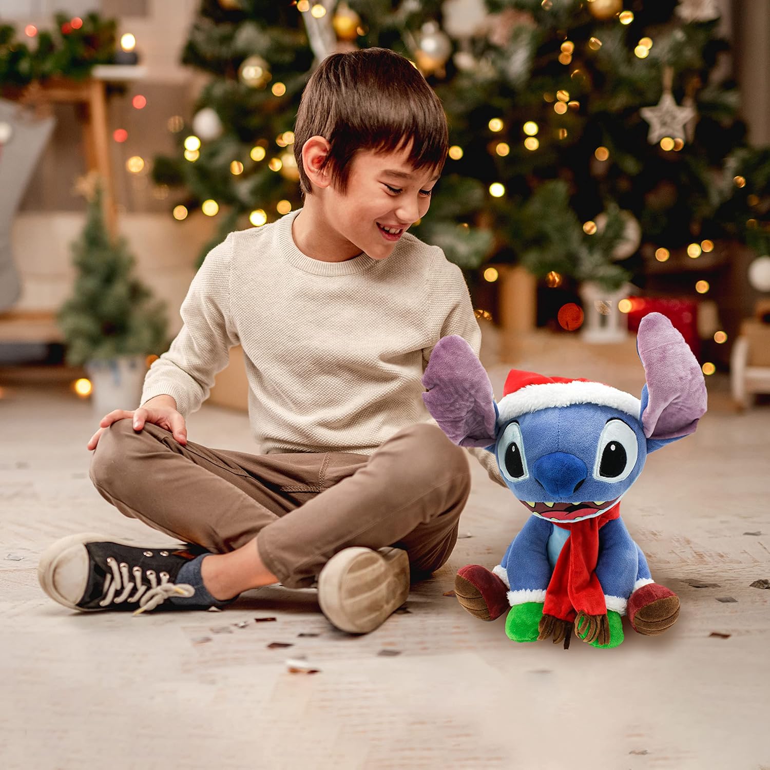 Disney - Lilo & Stitch - Stitch Christmas Plush - 14 Inch - HERETOSERVEYOU
