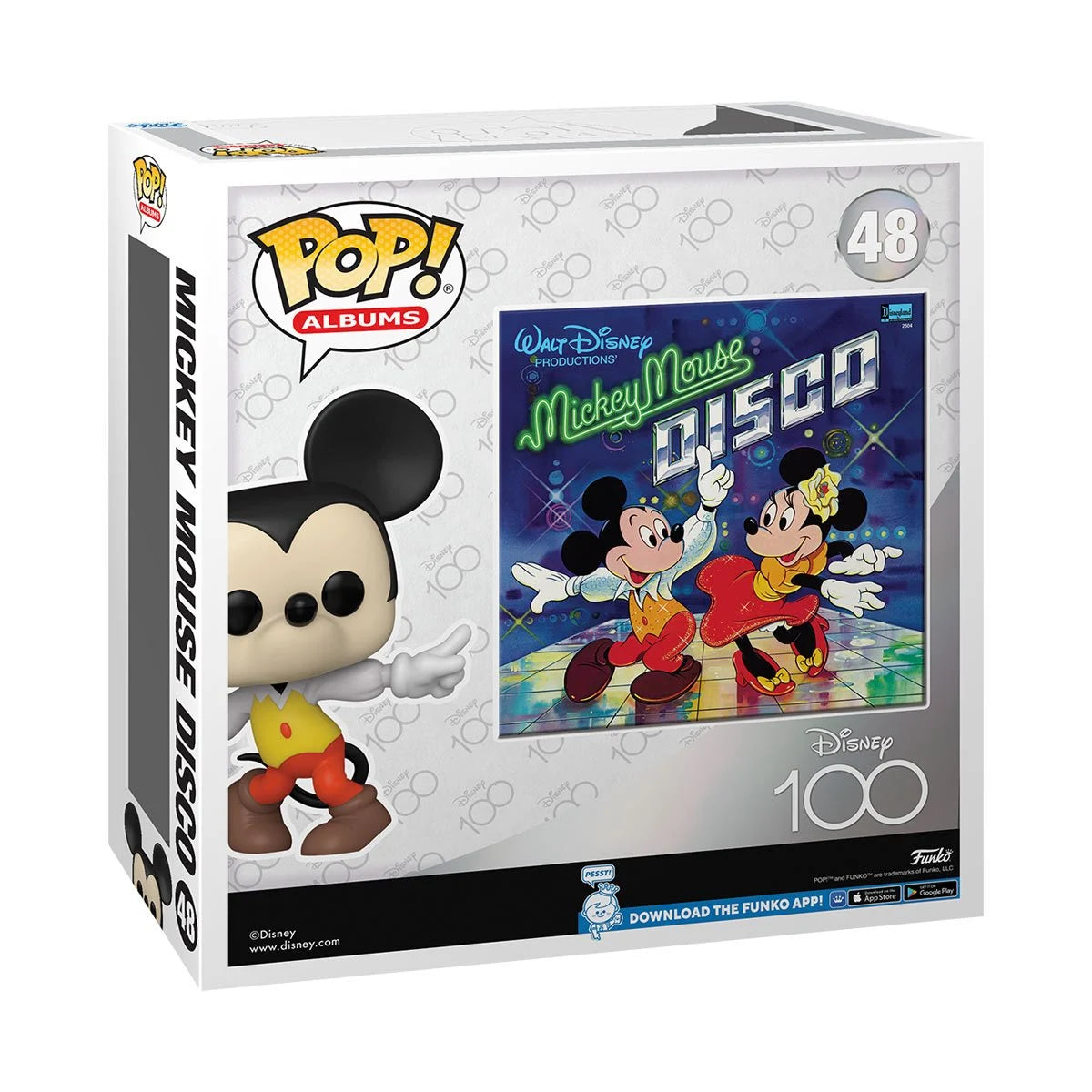 Disney 100 Mickey Mouse Disco Pop! Album Figure #48 with Case - Heretoserveyou