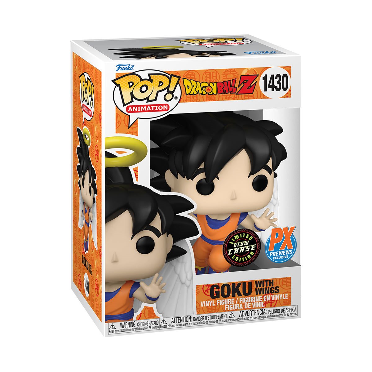 Dragon Ball Z Goku with Wings Funko Pop! Vinyl Figure #1430 - Previews Exclusive in a box chase version - Heretoserveyou