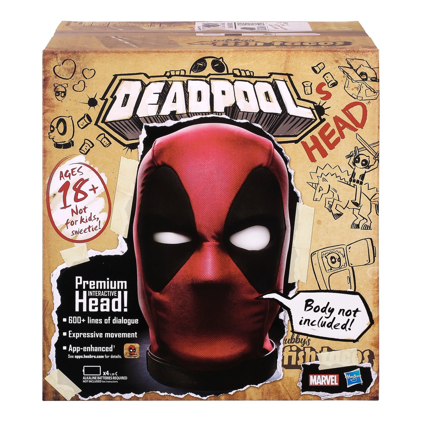 Marvel Legends Deadpool’s Head Premium Interactive, Moving, Talking Electronic, App-Enhanced Adult Collectible, with 600+ SFX and Phrases