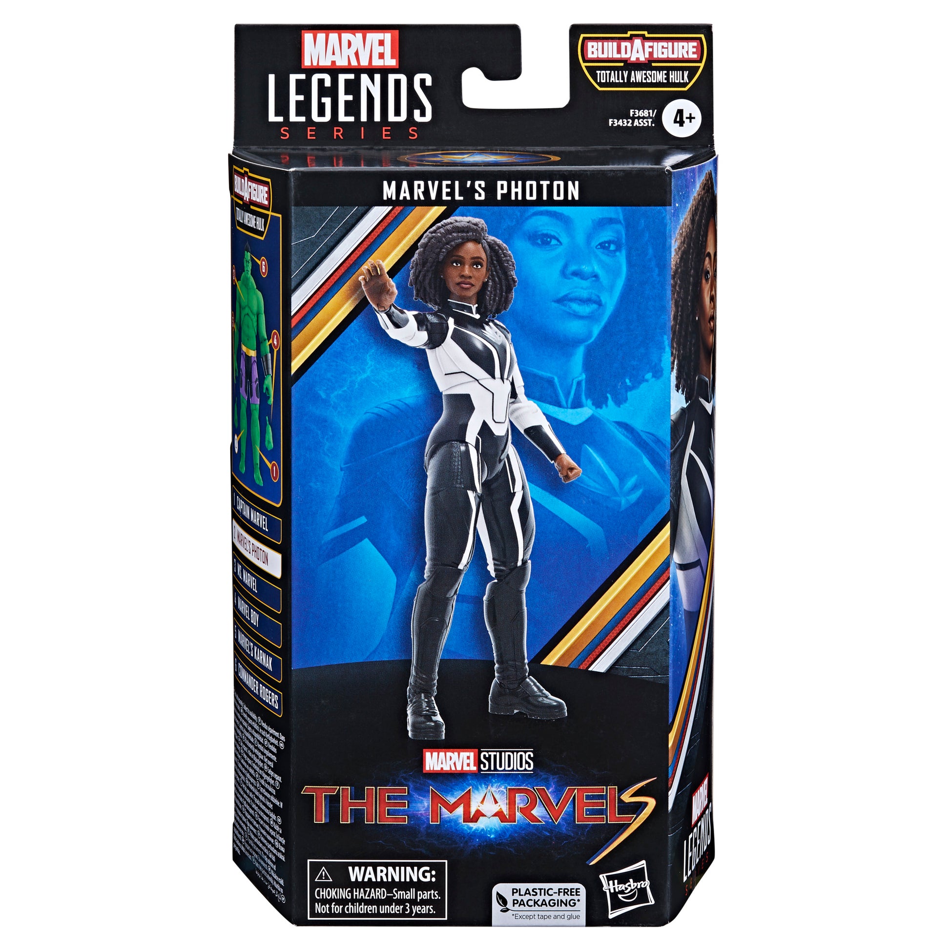 Marvel Legends Series Marvel’s Spectrum Action Figure Toy in a box front view - Heretoserveyou