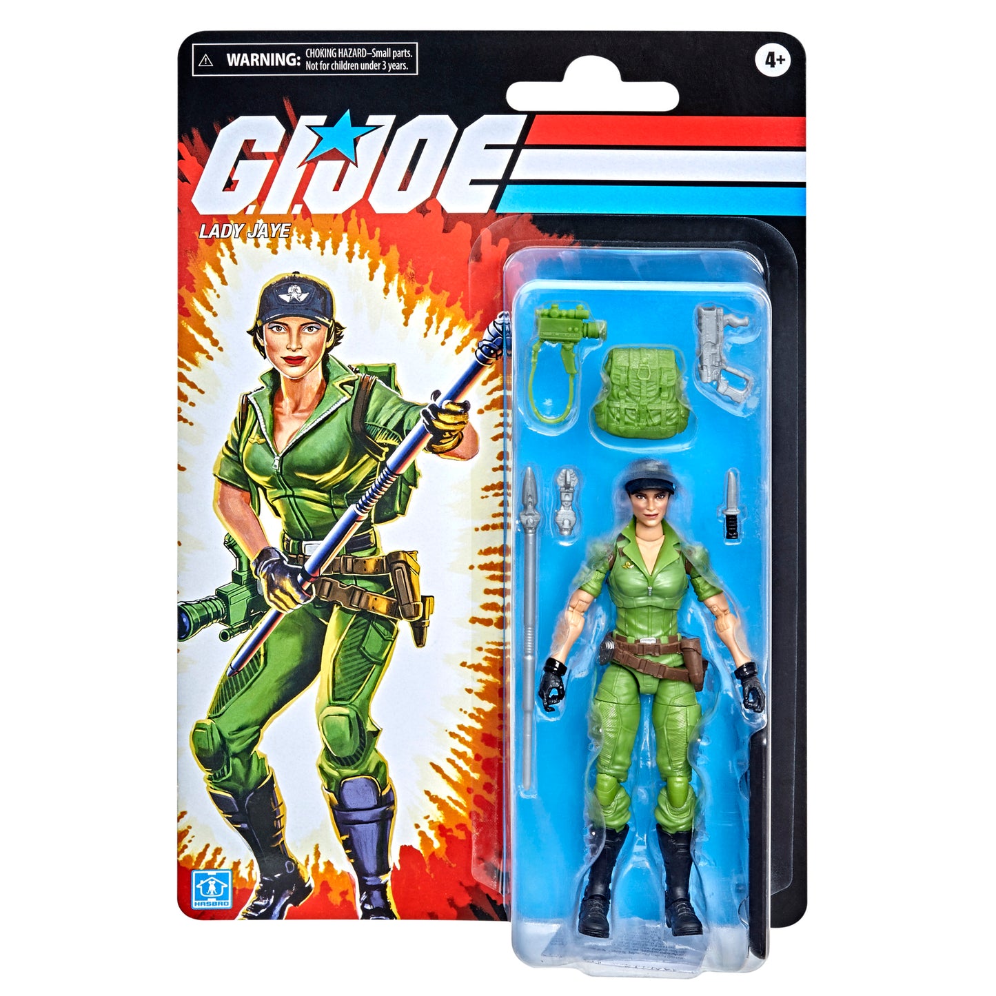 G.I. Joe Classified Series Lady Jaye Action Figure Collectible Premium Toy front view - Heretoserveyou