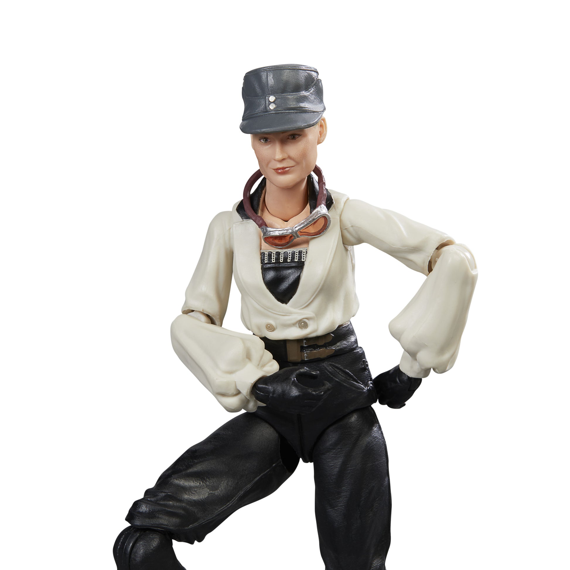 Indiana Jones Adventure Series Dr. Elsa Schneider Action Figure Toy close up look - Heretoserveyou