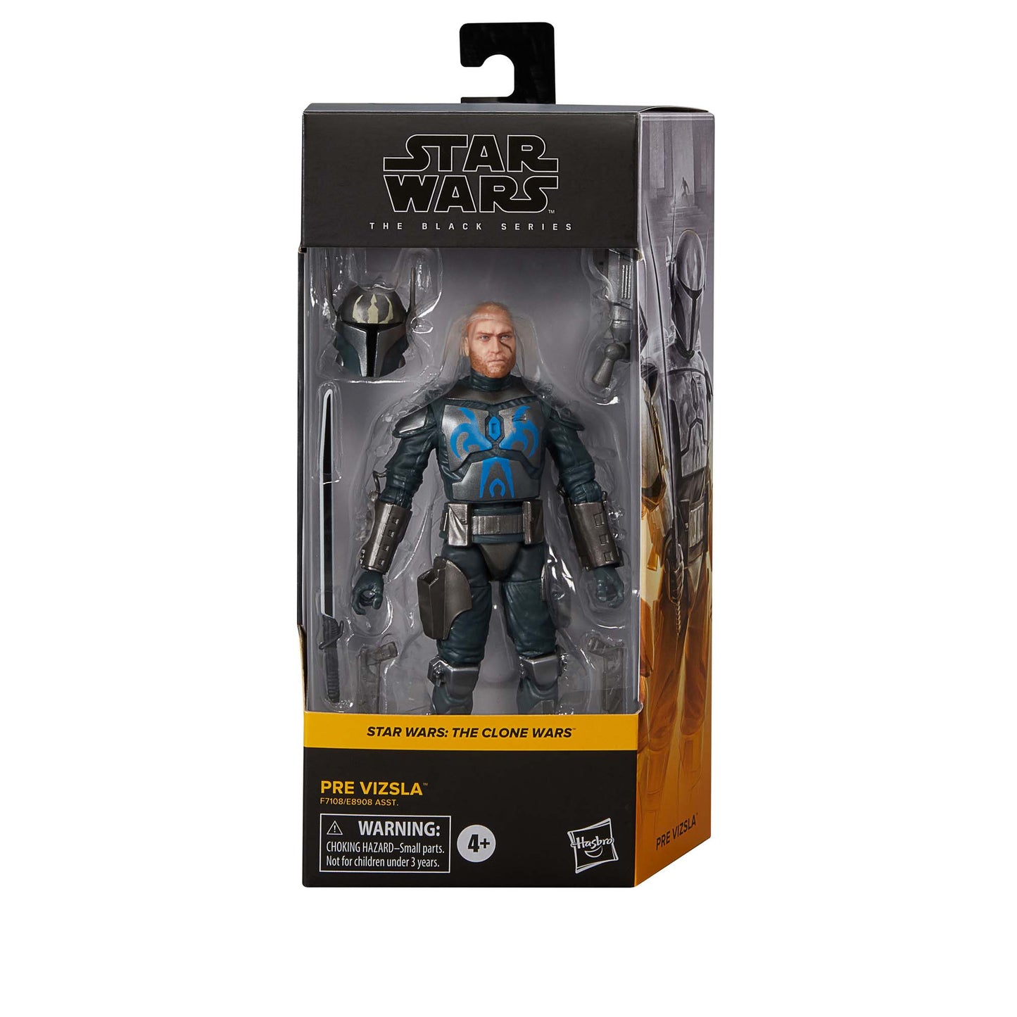 Star Wars The Black Series Pre Vizsla Action Figure Toy front package - Heretoserveyou
