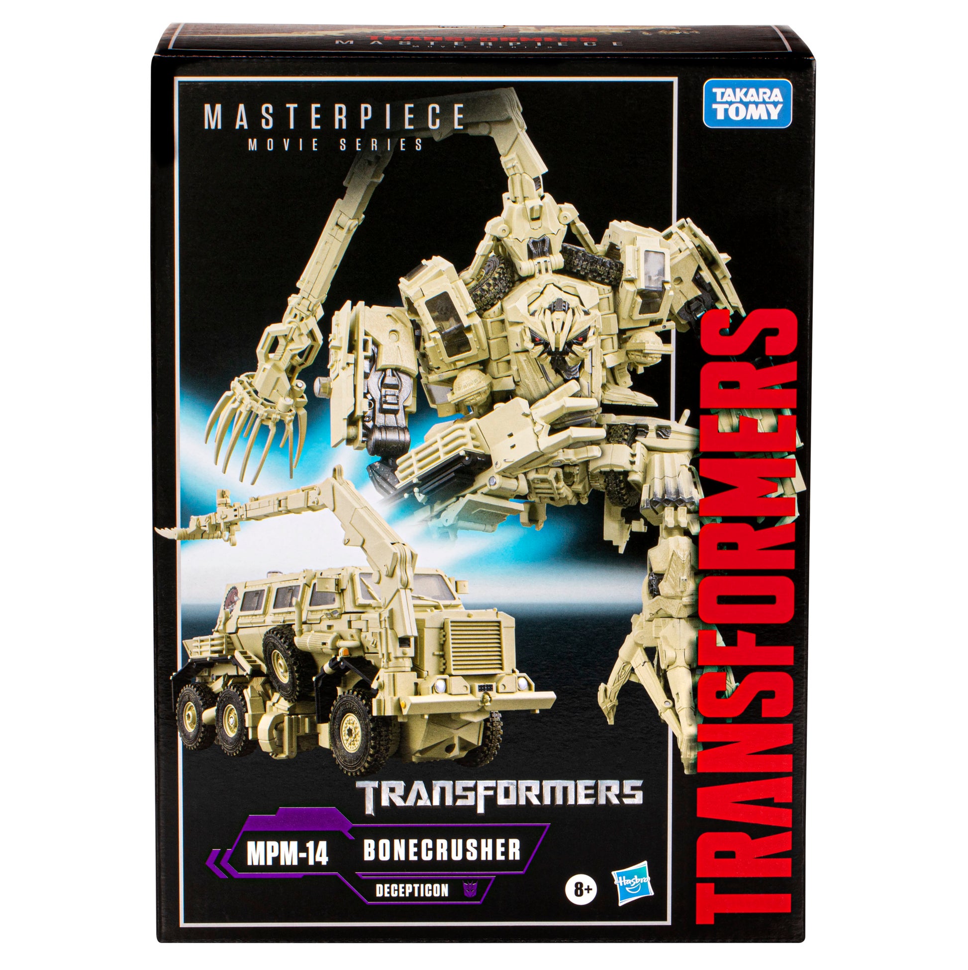 Masterpiece Series Transformers Movie 1 MPM-14 Bonecrusher Action Figure in a package - Heretoserveyou