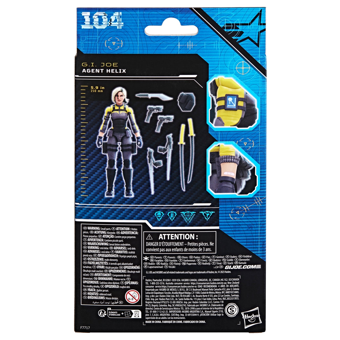 G.I. Joe Classified Series Agent Helix, Collectible G.I. Joe Action Figure (6"), 104 4