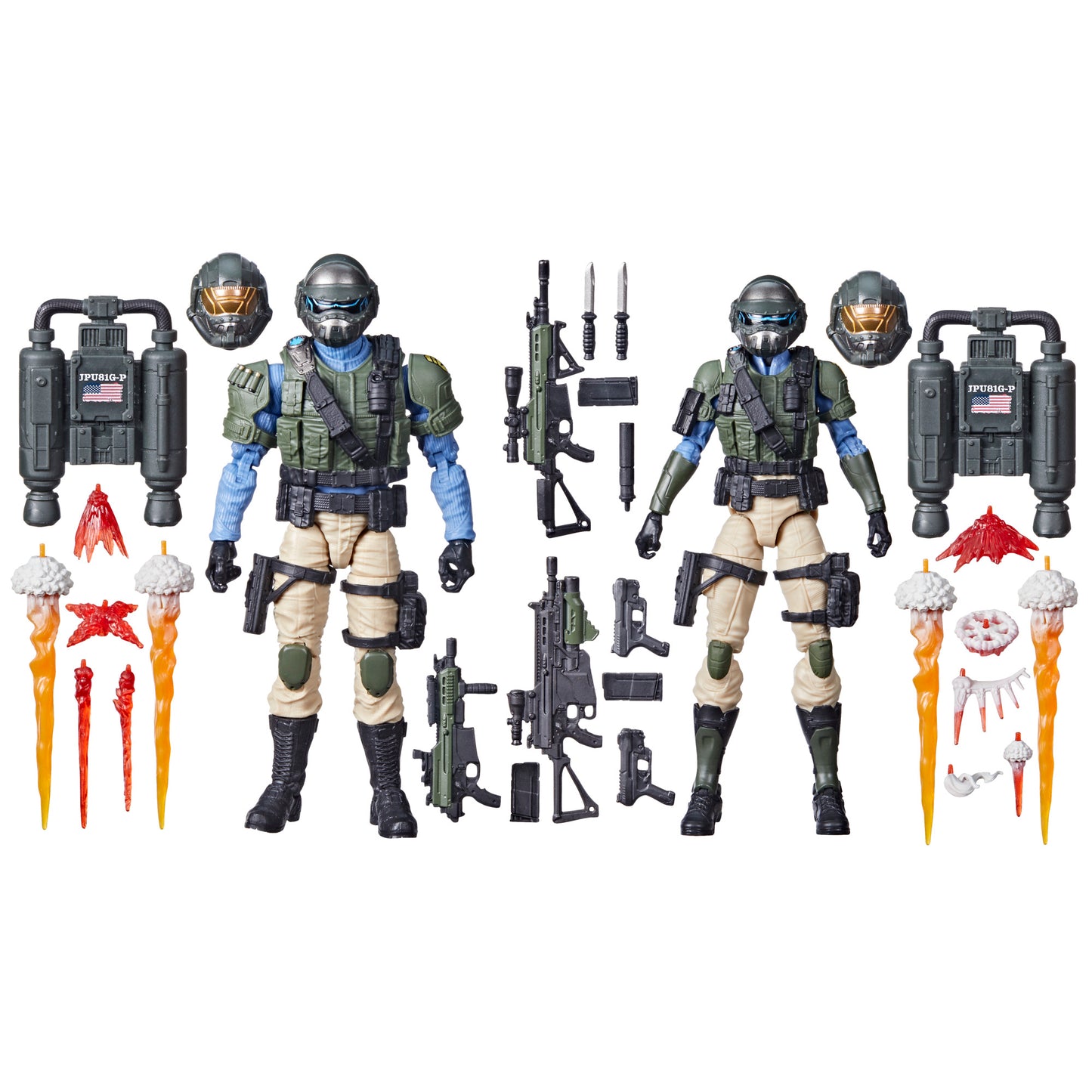 G.I. Joe Classified Series Steel Corps Troopers with accessories - heretoserveyou