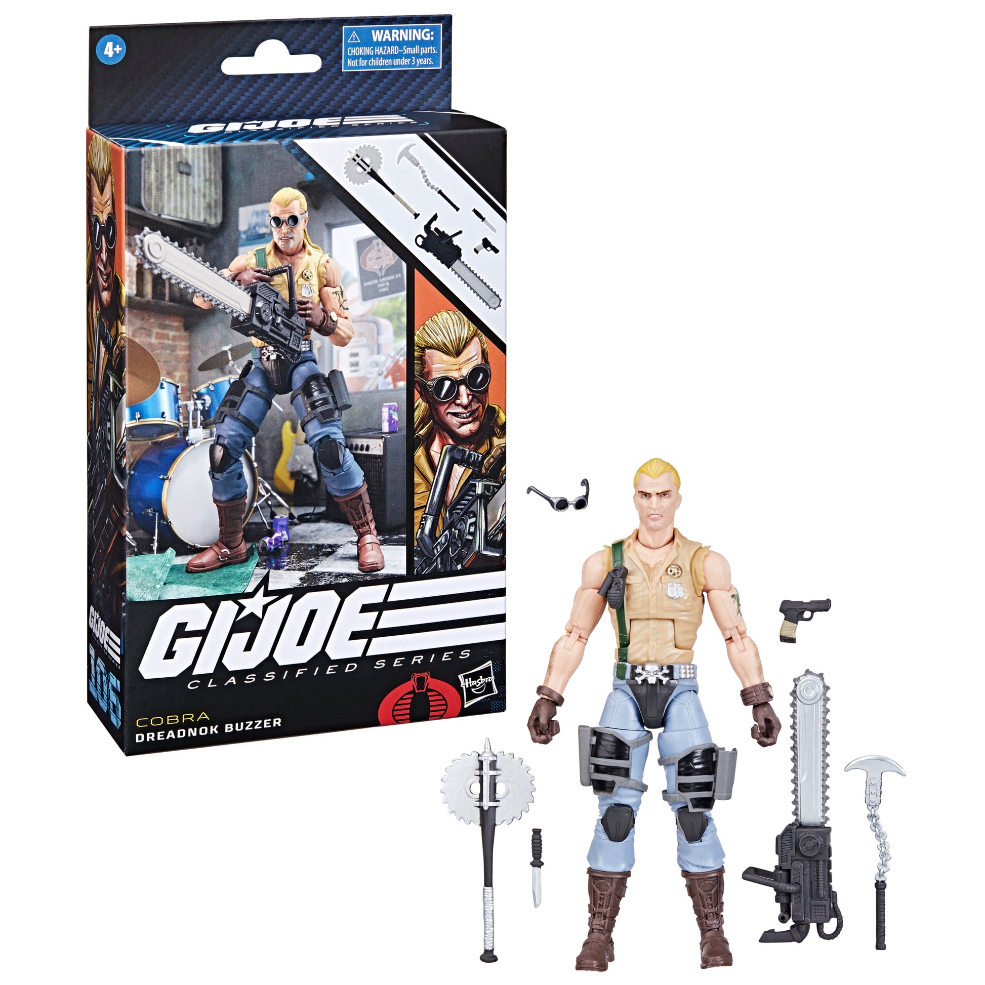  G.I. Joe Classified Series Dreadnok Buzzer, Collectible G.I. Joe Action Figure (6"), 106