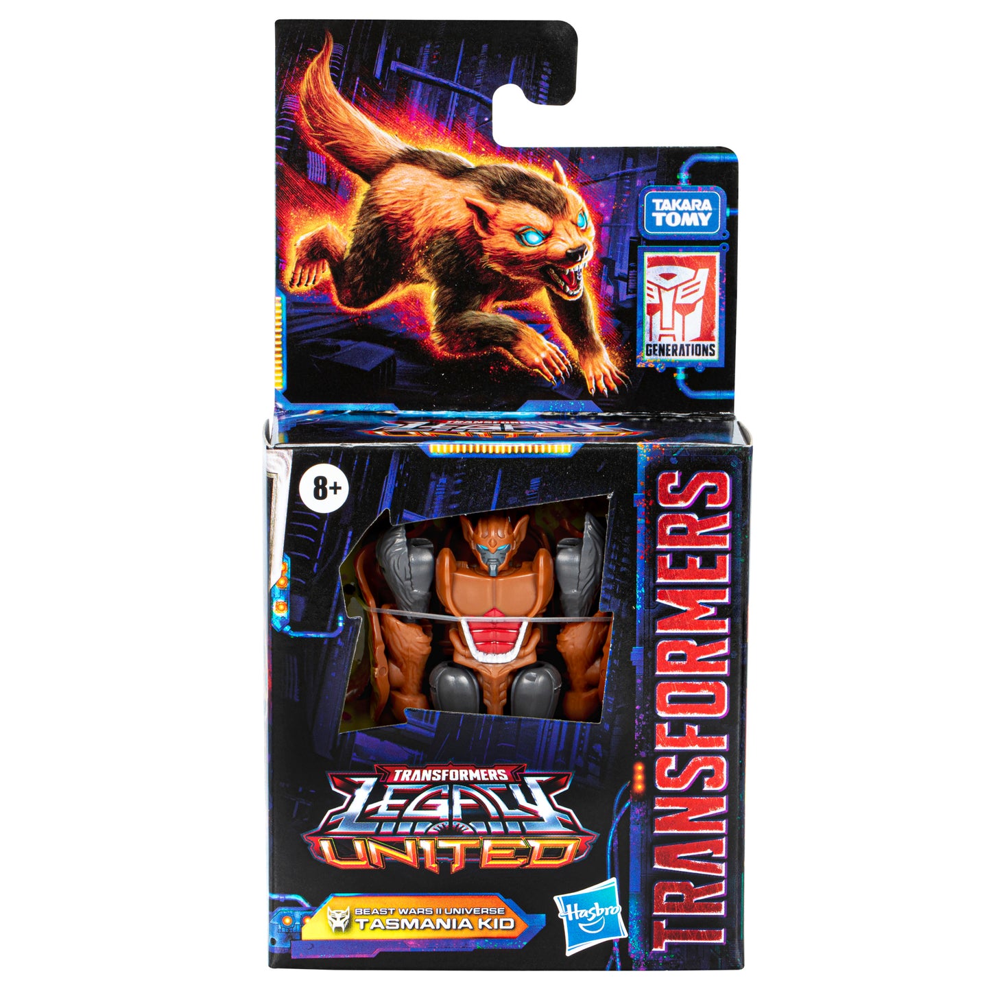 Transformers Legacy United Core Beast Wars II Universe Tasmania Kid 3.5” Action Figure, 8+