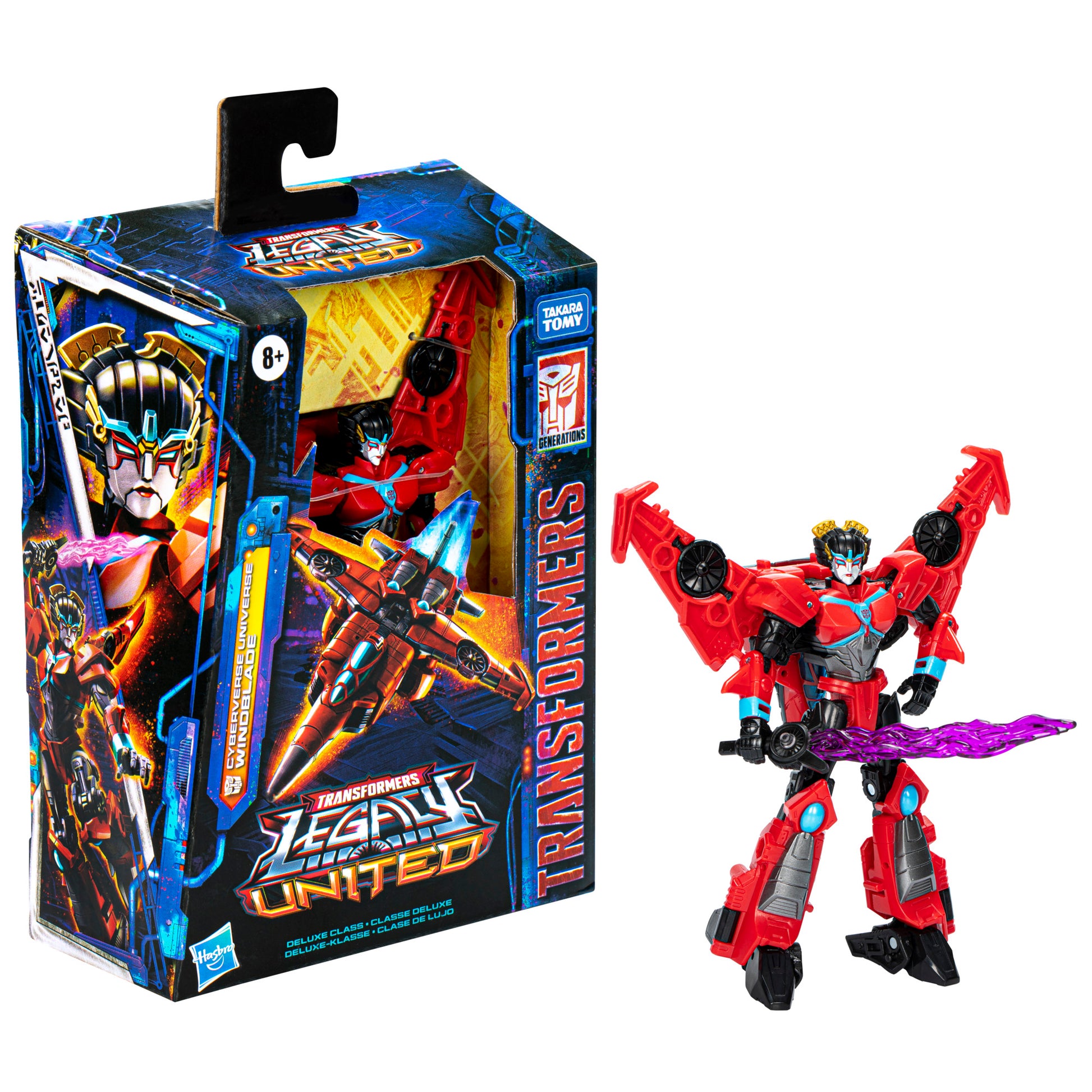 Transformers Legacy United Deluxe Cyberverse Universe Windblade 5.5” Action Figure, 8+ HERETOSRVEYOU