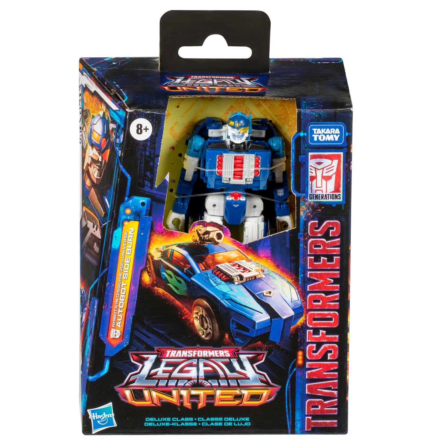 Transformers Legacy United Deluxe Class Robots in Disguise 2001 Universe Autobot Side Burn Action Figure