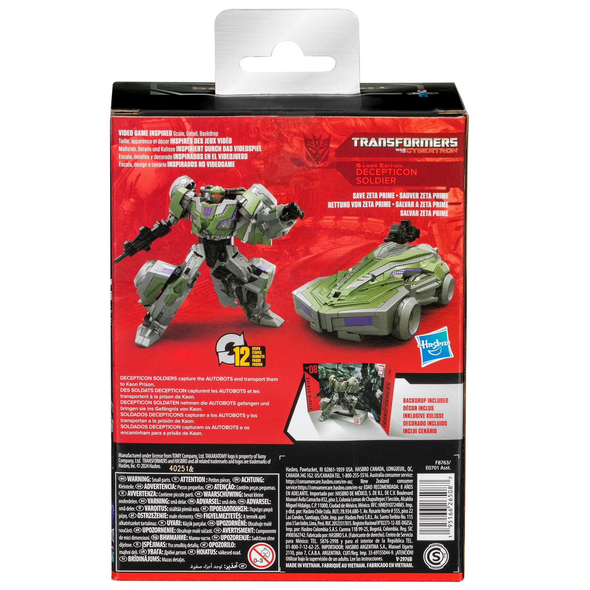 Transformers Studio Series Deluxe Transformers: War for Cybertron 08 Gamer Edition Decepticon Soldier 4.5” Action Figure, 8+