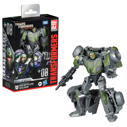 Transformers Studio Series Deluxe Transformers: War for Cybertron 08 Gamer Edition Decepticon Soldier 4.5” Action Figure, 8+