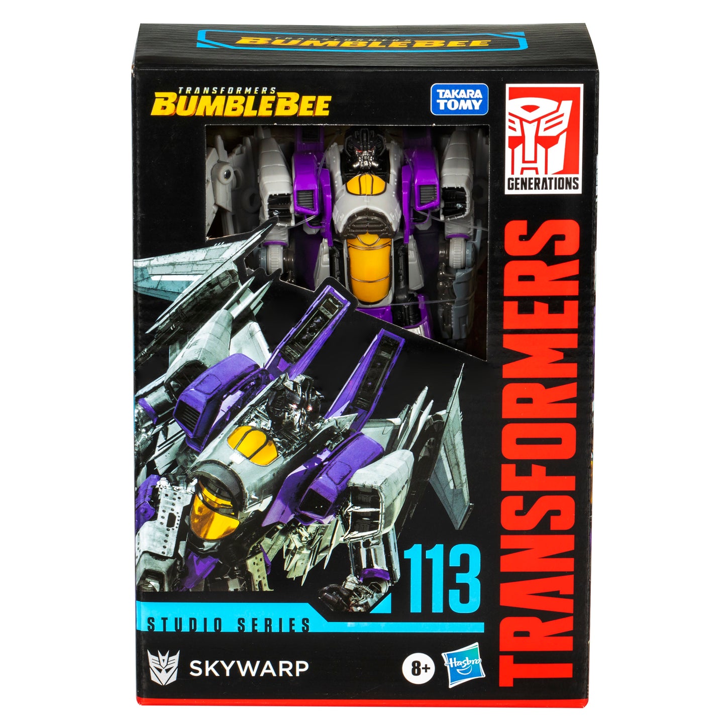 Transformers Studio Series Voyager Transformers: Bumblebee 113 Skywarp 6.5” Action Figure, 8+