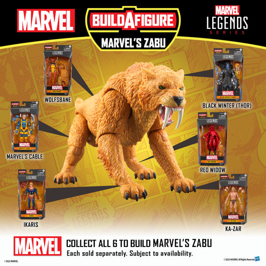 Marvel Legends Series Comics Build-A-Figure Zabu Assortment Case of 8
