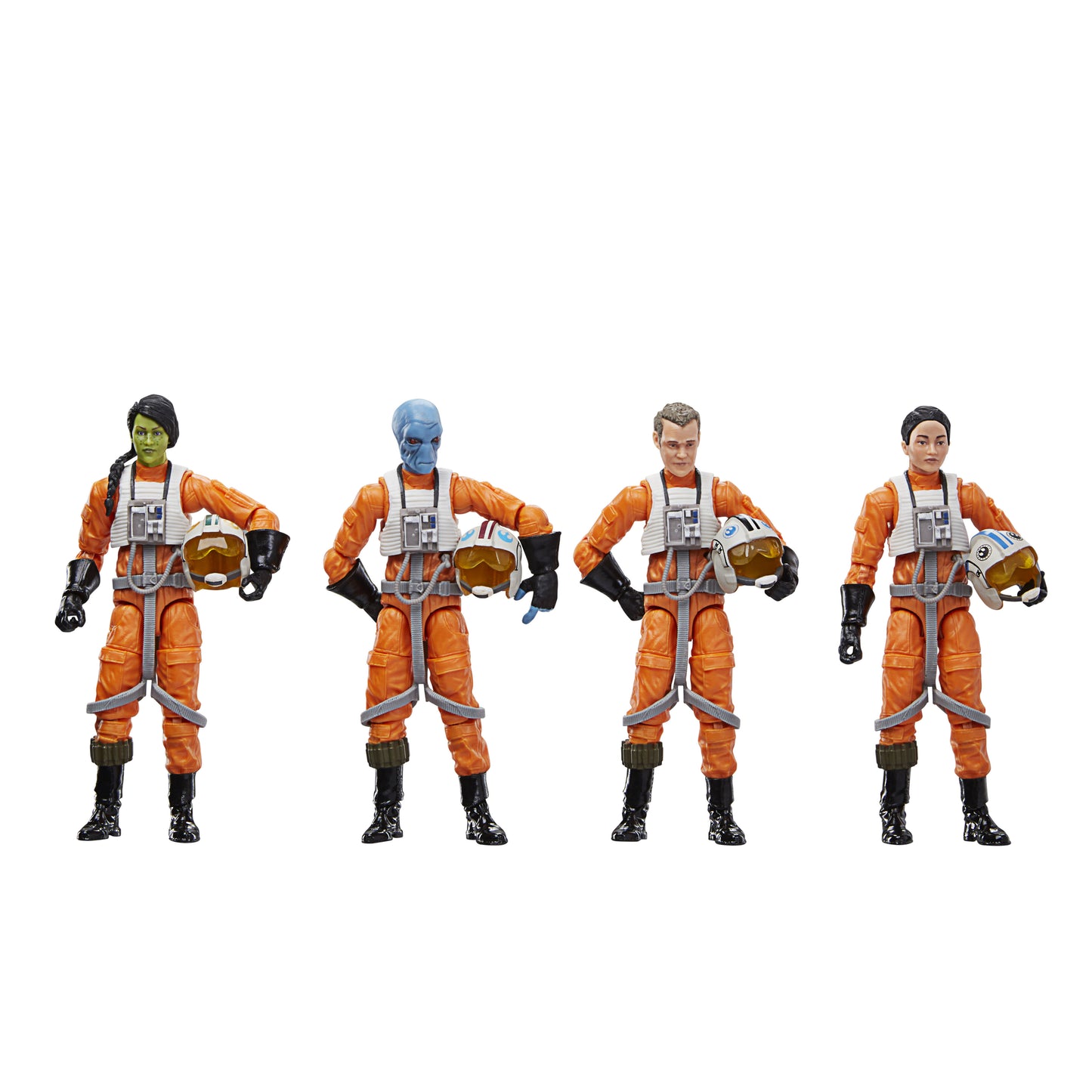 Star Wars The Vintage Collection X-Wing Pilot, Star Wars: Ahsoka 3.75 Inch Action Figure 4-Pack