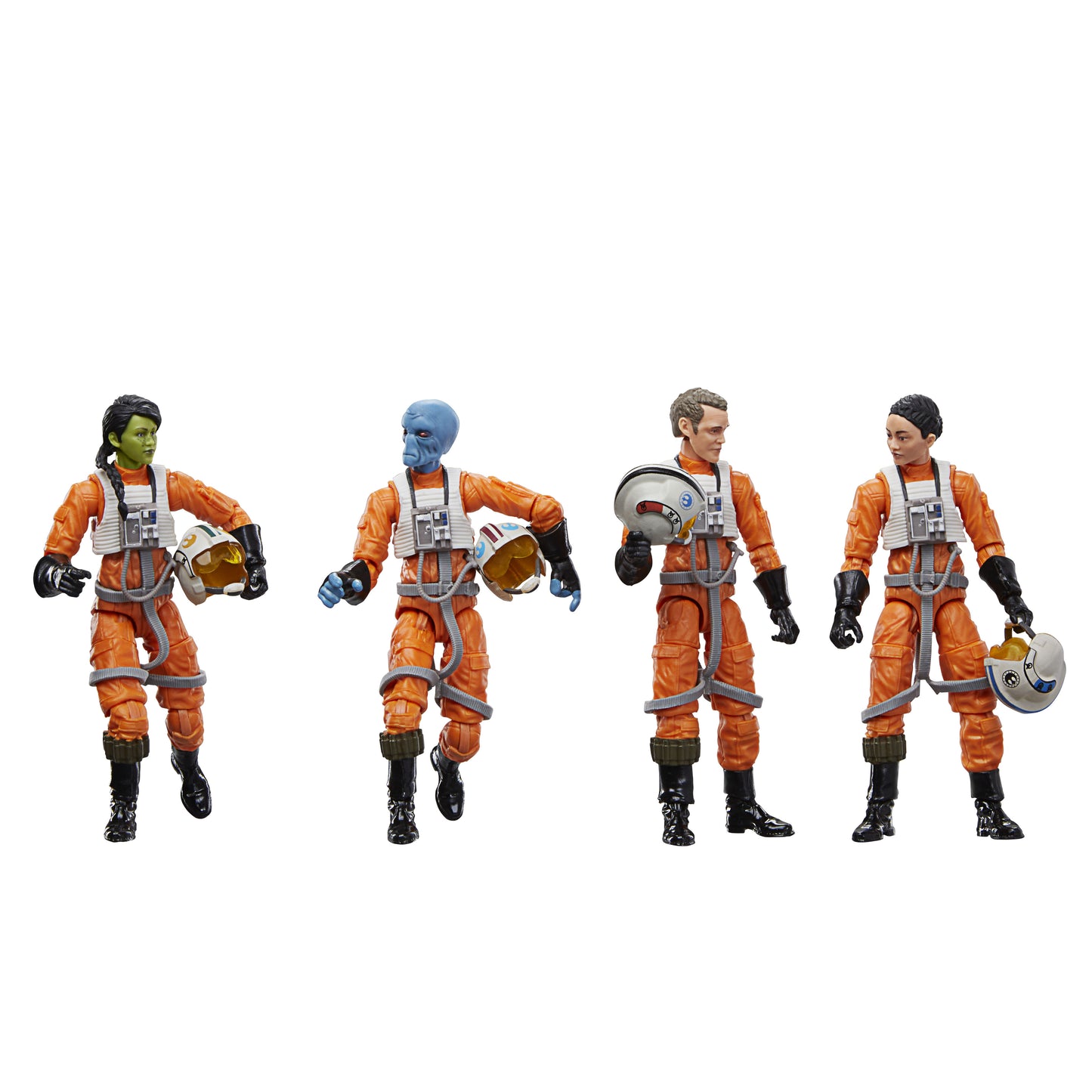 Star Wars The Vintage Collection X-Wing Pilot, Star Wars: Ahsoka 3.75 Inch Action Figure 4-Pack