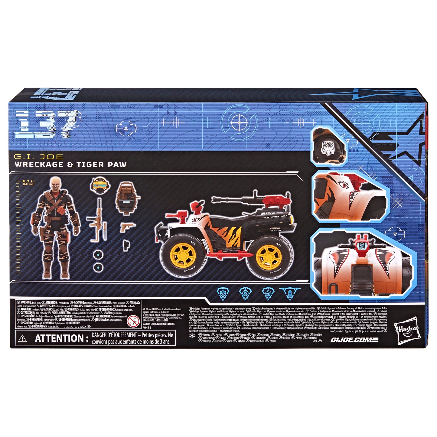 G.I. Joe Classified Series #137, Tiger Force Wreckage & Tiger Paw ATV, Vehicle and Action Figure Set
