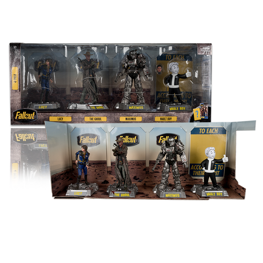 [PRE-ORDER] McFarlane Toys - Fallout Lucy, Maximus, The Ghoul & Vault Boy 6in Posed Figures 4pk