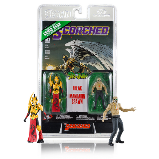 DC Freak and Mandarin Spawn w/Comic (Page Punchers) 3" 2-Pack Action Figure Toy - Heretoserveyou