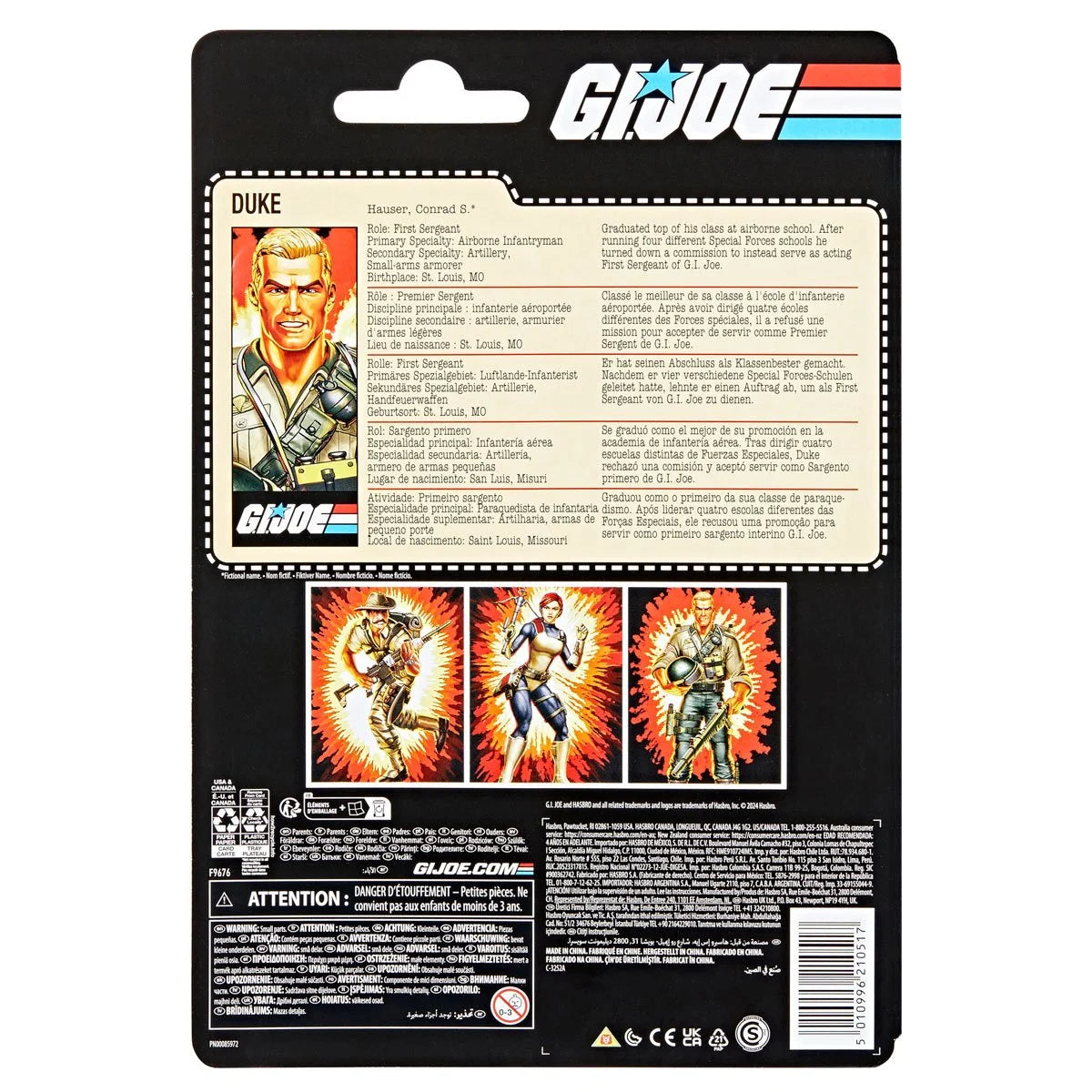 G.I. Joe Classified Series Retro Cardback Duke Action Figure Toy