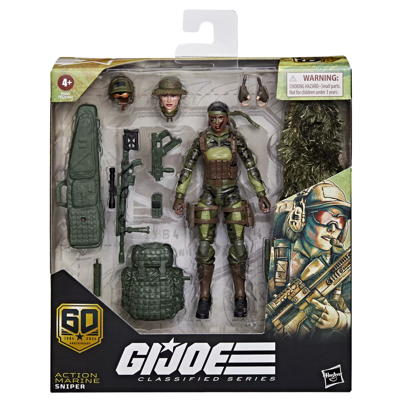 G.I. Joe Classified Series 60th Anniversary Action Marine - Sniper Action Figure