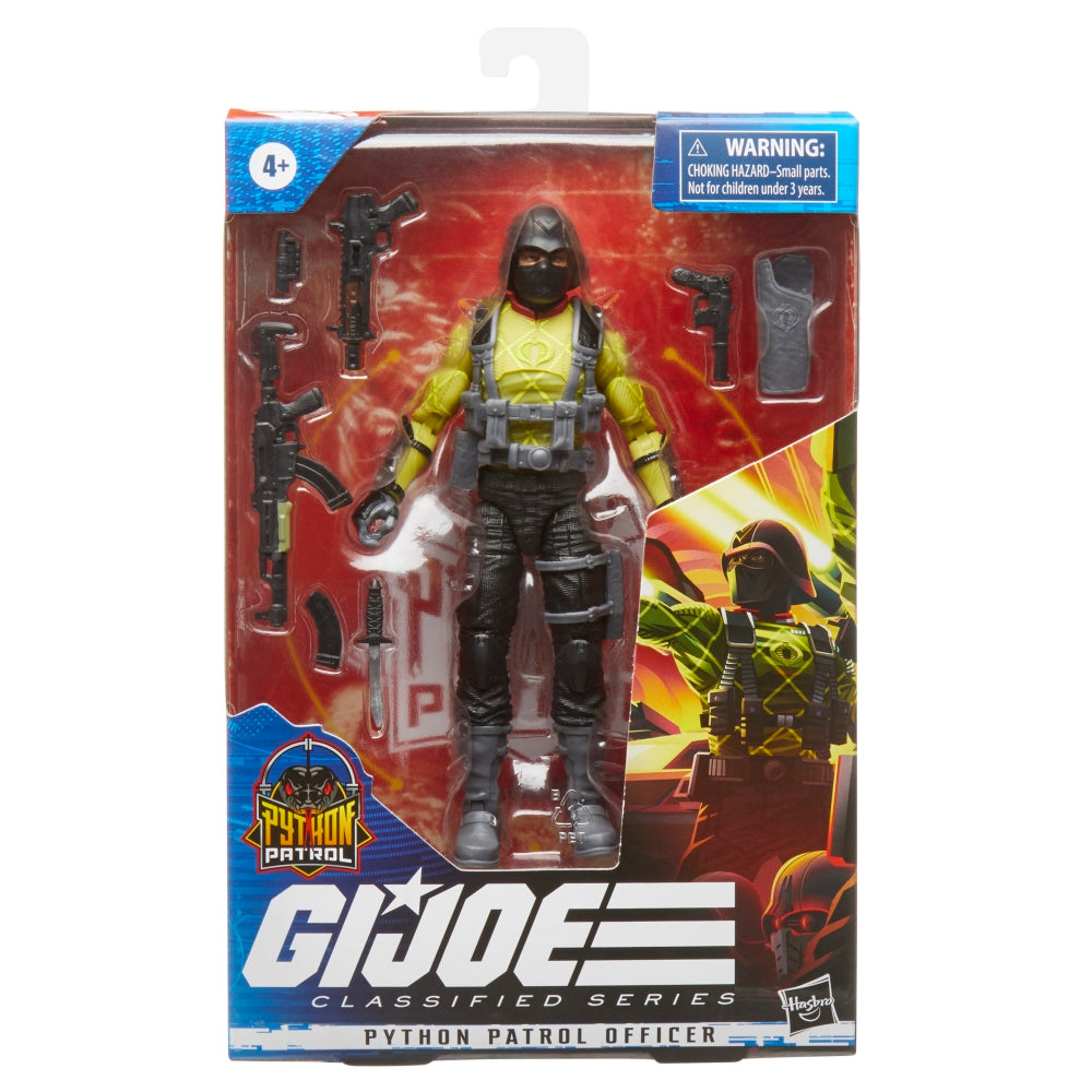 G.I. Joe Classified Series Python Patrol Officer Action Figure Toy in a package - heretoserveyou