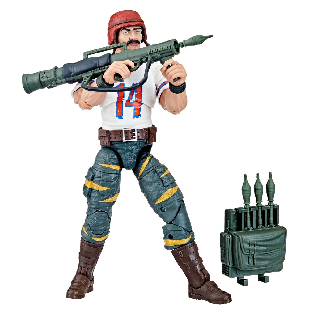 G.I. Joe Classified Series Tiger Force David L. “Bazooka” Katzenbogen Figure Toy with accessories - heretoserveyo