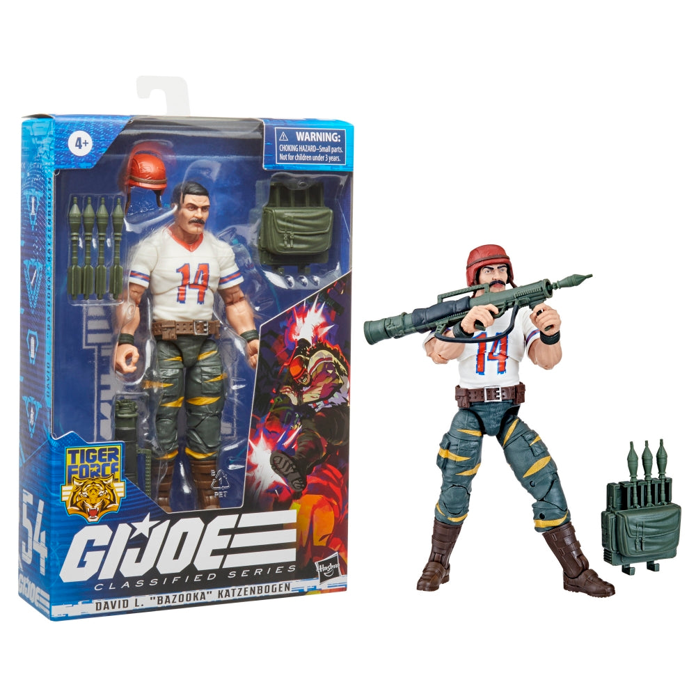 G.I. Joe Classified Series Tiger Force David L. “Bazooka” Katzenbogen Figure Toy - Heretoserveyou