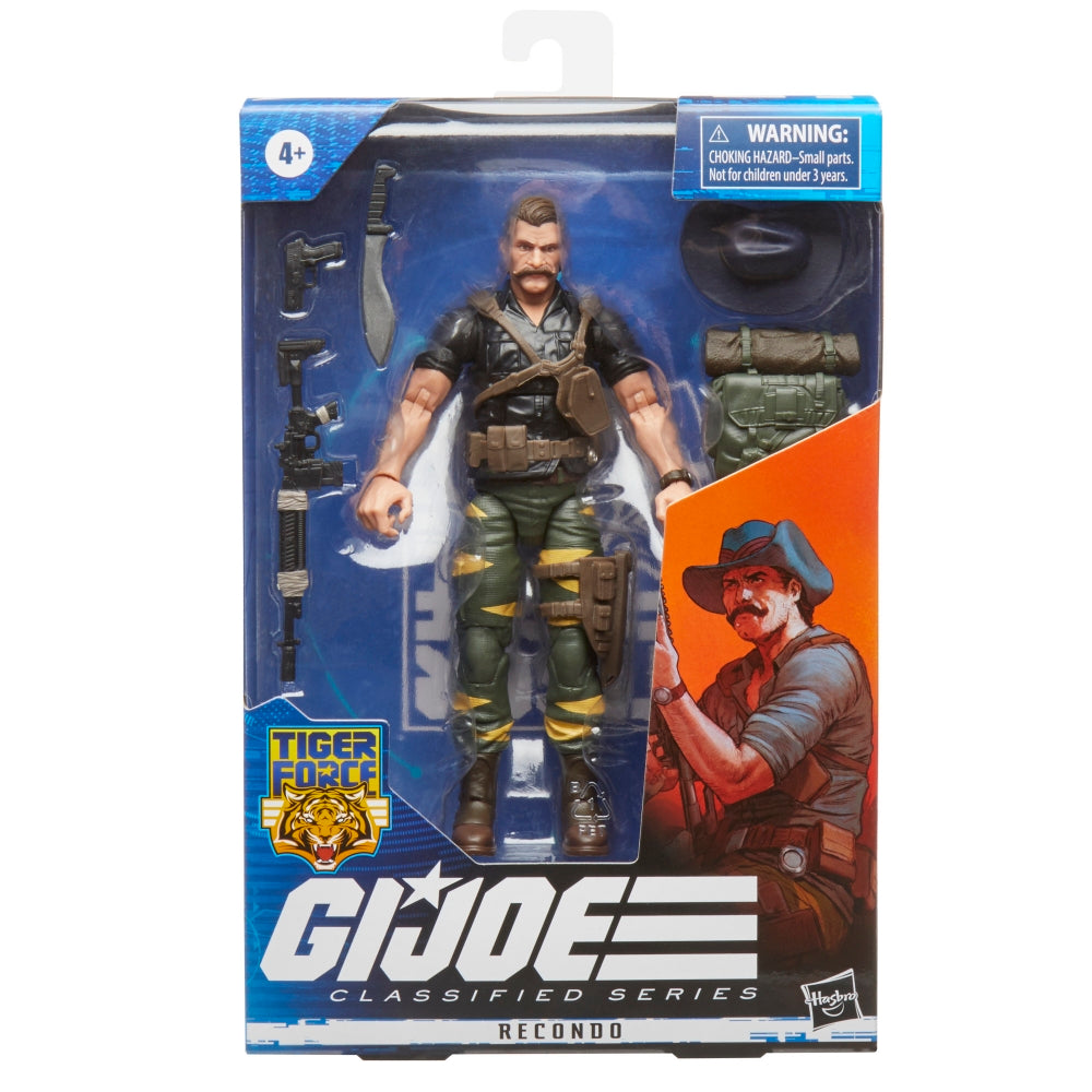 G.I. Joe Classified Series Tiger Force Recondo Action Figure Toy in a package - Heretoserveyou