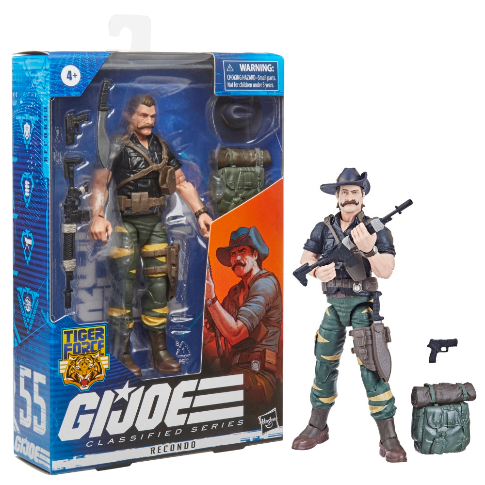 G.I. Joe Classified Series Tiger Force Recondo Action Figure Toy - Heretoserveyou