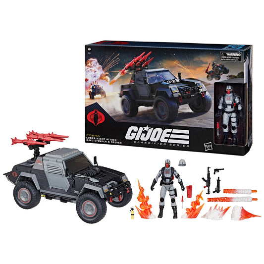 G.I. Joe Classified Series #120, Cobra Night Attack 4-WD Stinger & Driver Action Figure