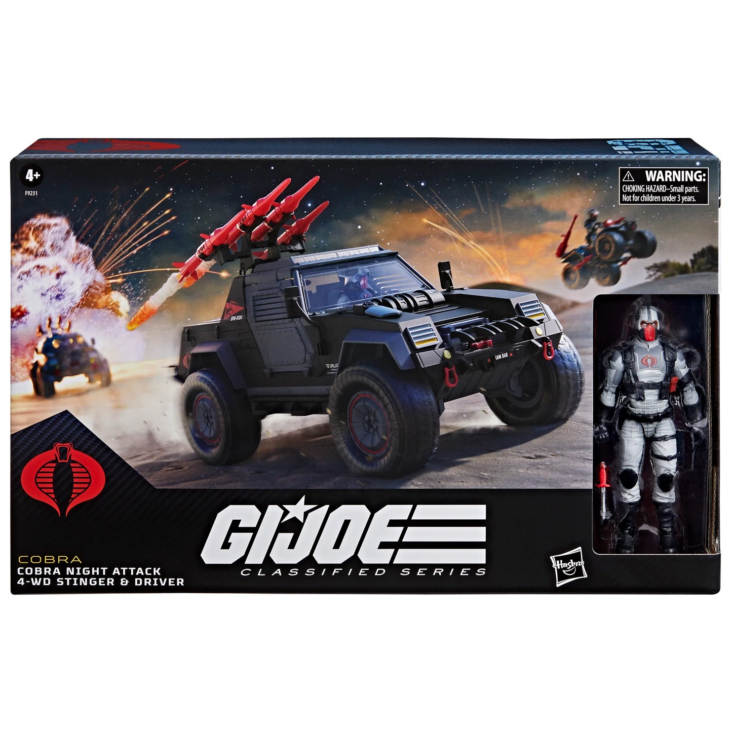 G.I. Joe Classified Series #120, Cobra Night Attack 4-WD Stinger & Driver Action Figure