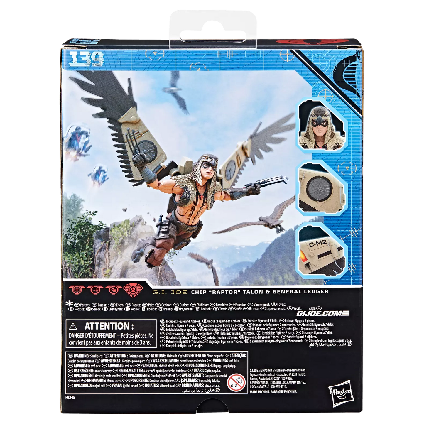 G.I. Joe Classified Series #139, CHIP ""RAPTOR"" TALON & GENERAL LEDGER Action Figure