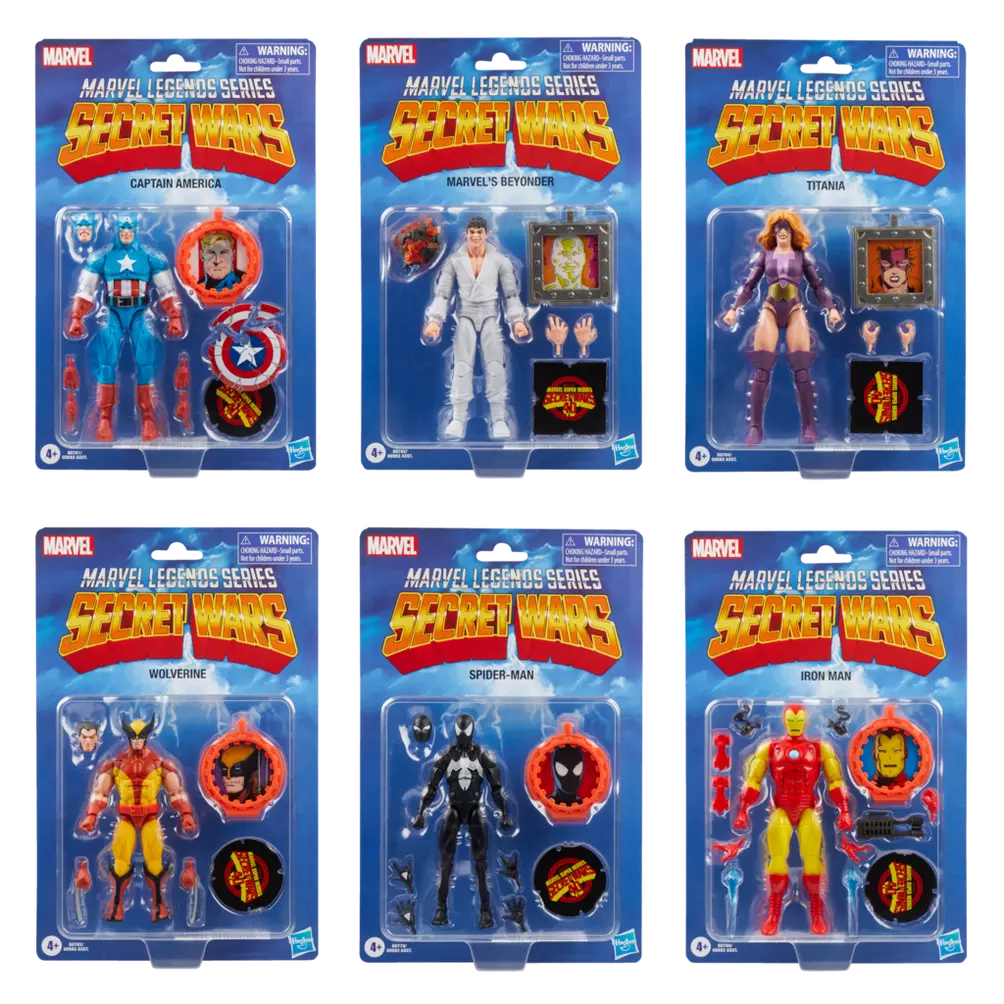 Marvel Legends Series - Secret Wars 6-Pack Retro Action Figures (G0583)