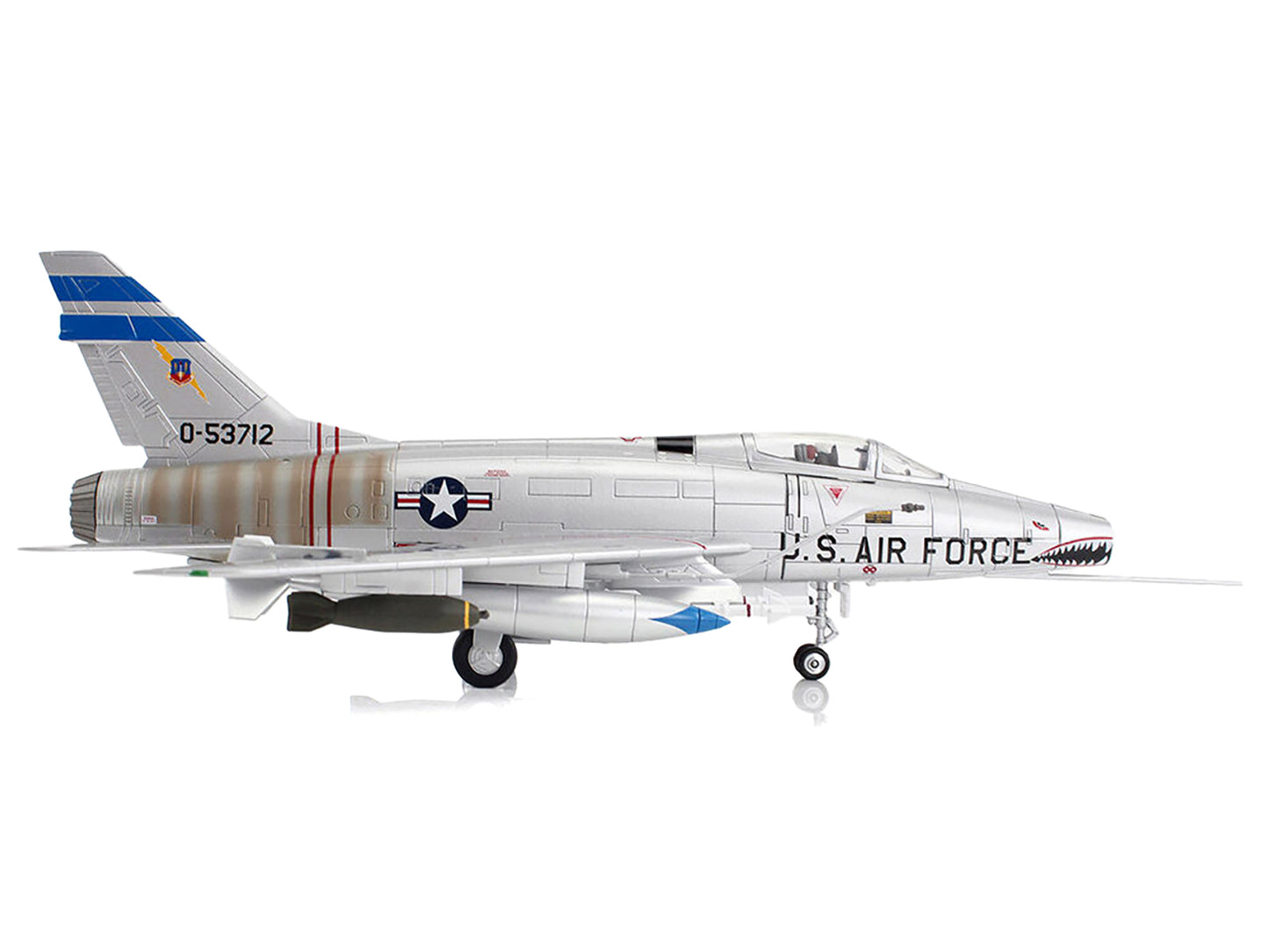 North American F-100D Super Sabre Fighter Aircraft "307th Tactical Fighter Squadron (TFS) Bien Hoa Air Base" (1965) United States Air Force "Air Power Series" 1/72 Diecast Model by Hobby Master