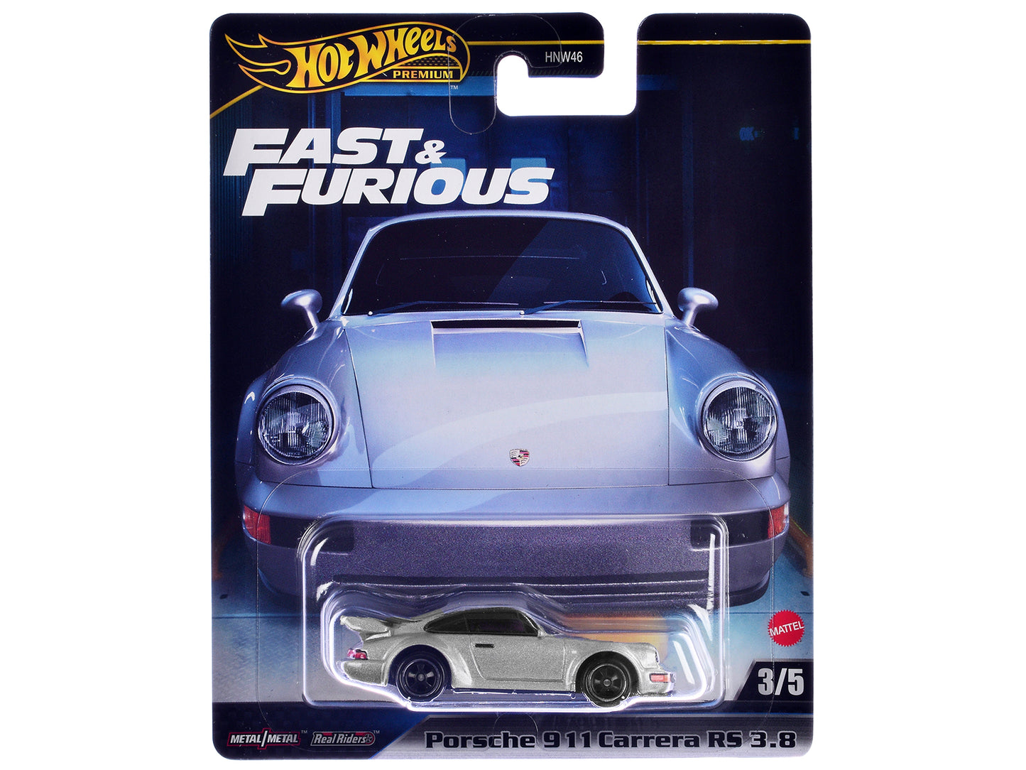 Porsche 911 Carrera RS 3.8 Silver Metallic "The Fast and the Furious: Tokyo Drift" (2006) Movie "Fast & Furious" Series Diecast Model Car by Hot Wheels