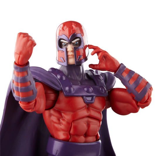 Hasbro Marvel Legends Series Magneto Close up look - Heretoserveyou