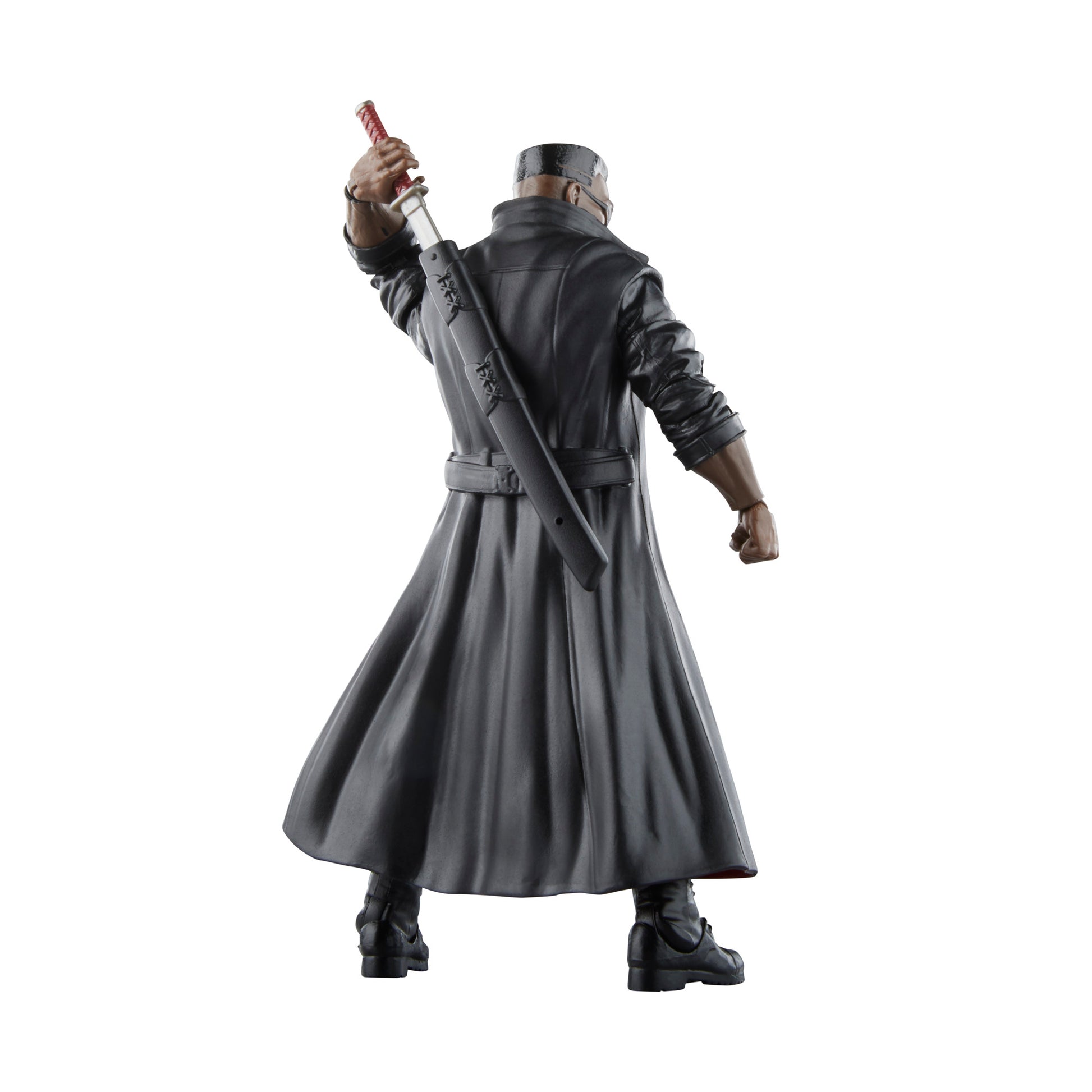 Hasbro Marvel Legends Series Marvel's Blade Action Figure Toy back pose with sword - Heretoserveyou