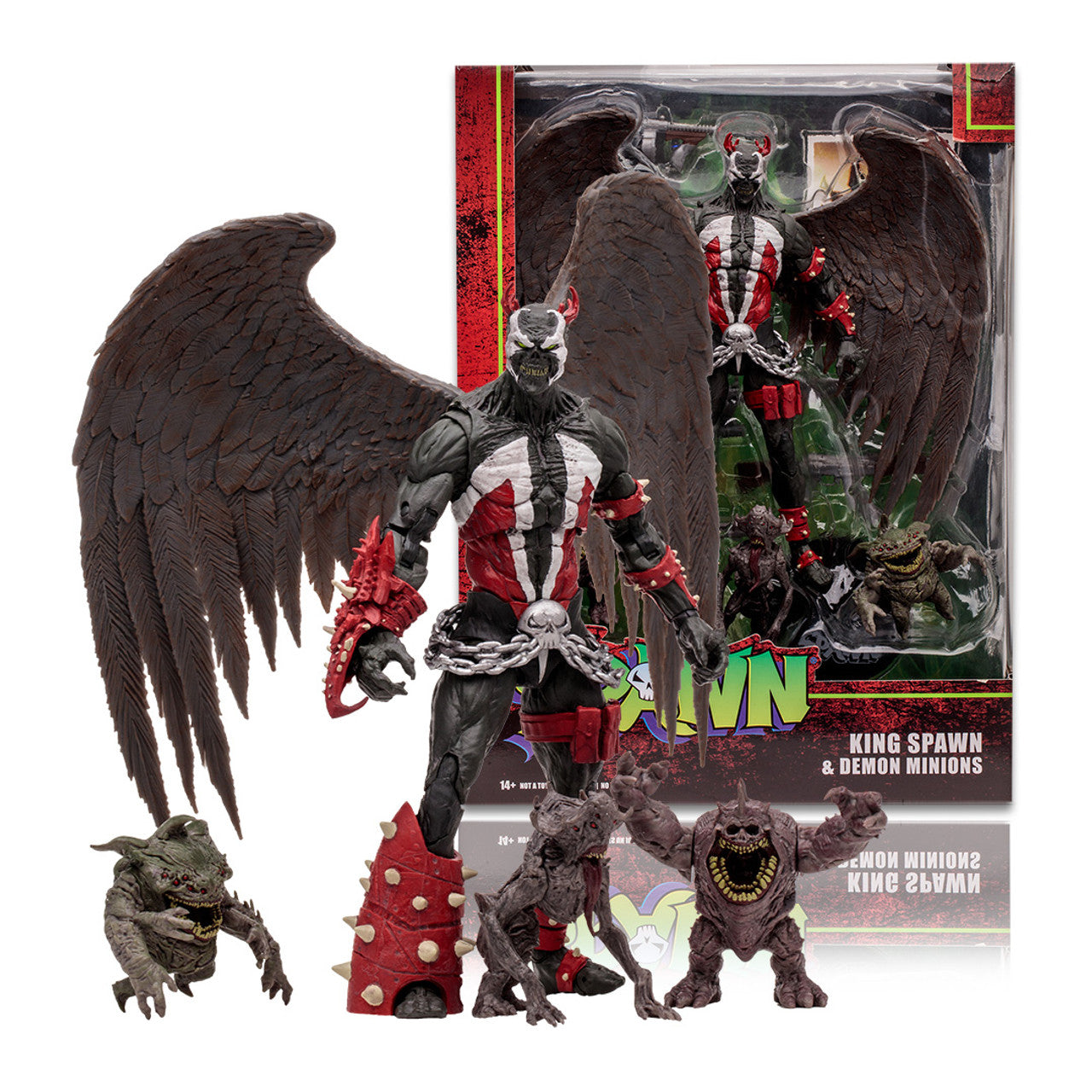 Spawn King Spawn and Demon Minions 7-Inch Scale Action Figure - HERETOSERVEYOU