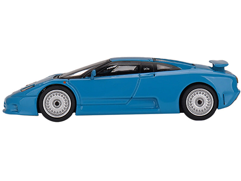 Bugatti EB110 GT Blu Bugatti Blue Limited Edition to 4200 pieces Worldwide 1/64 Diecast Model Car by True Scale Miniatures