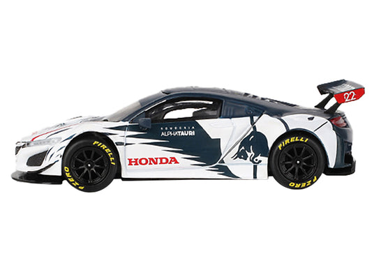 Honda NSX GT3 EVO #22 Yuki Tsunoda "AlphaTauri" "Red Bull Formula Nurburgring" (2023) Limited Edition to 6000 pieces Worldwide 1/64 Diecast Model Car by Mini GT