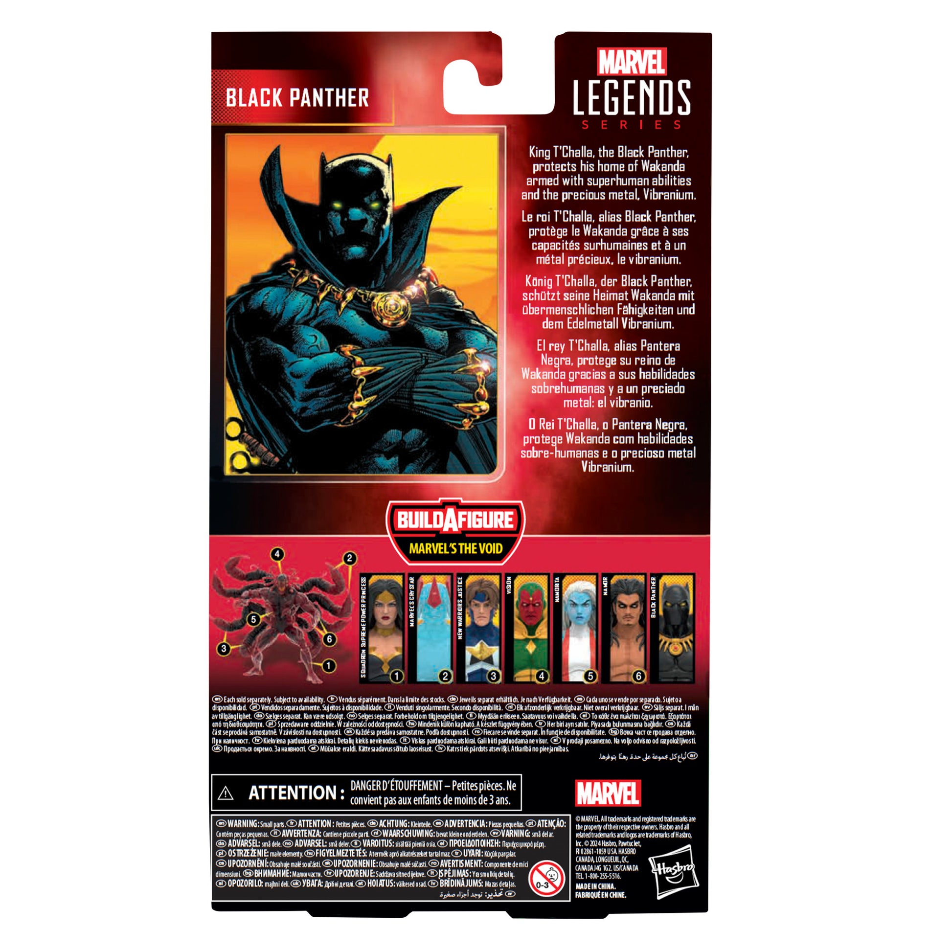 Marvel Legends Series Black Panther, 6" Comics Collectible Action Figure HERETOSERVEYOU