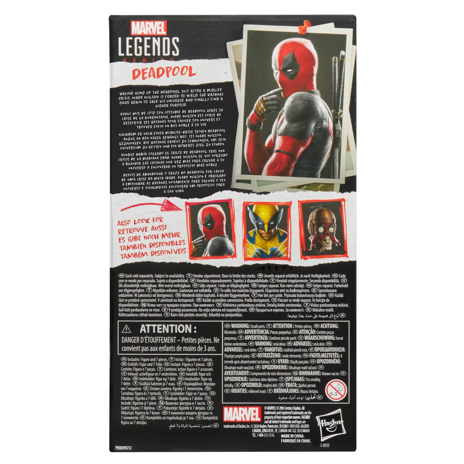  Deadpool & Wolverine Marvel Legends Deadpool 6-Inch Action Figure