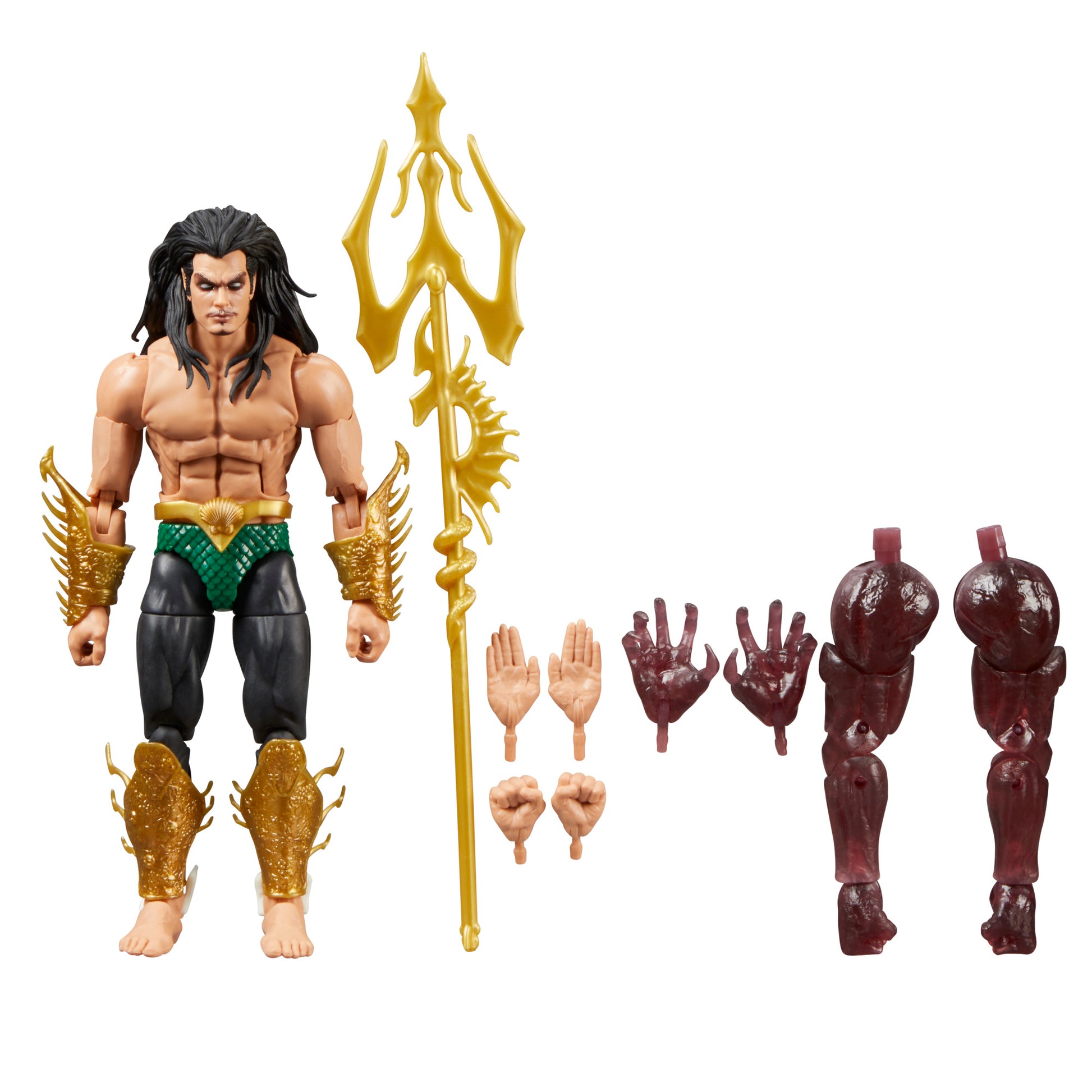 Marvel Legends Series Namor, 6 Comics Collectible Action Figure HERETOSERVEYOU