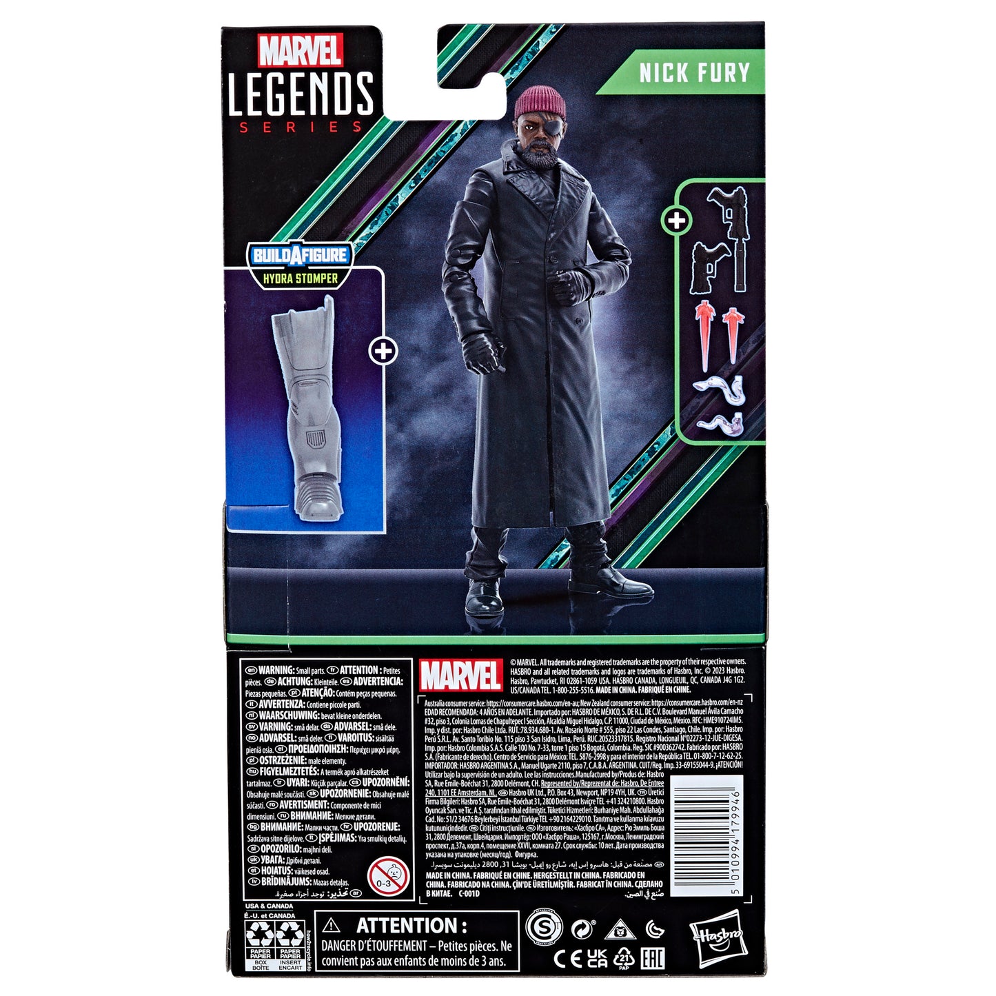 Marvel legends Nick fury Back view - Heretoserveyou