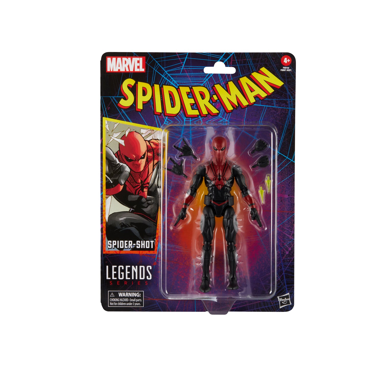 Marvel Legends Series Spider-Shot, Spider-Man Comics Collectible 6-Inch Action Figure