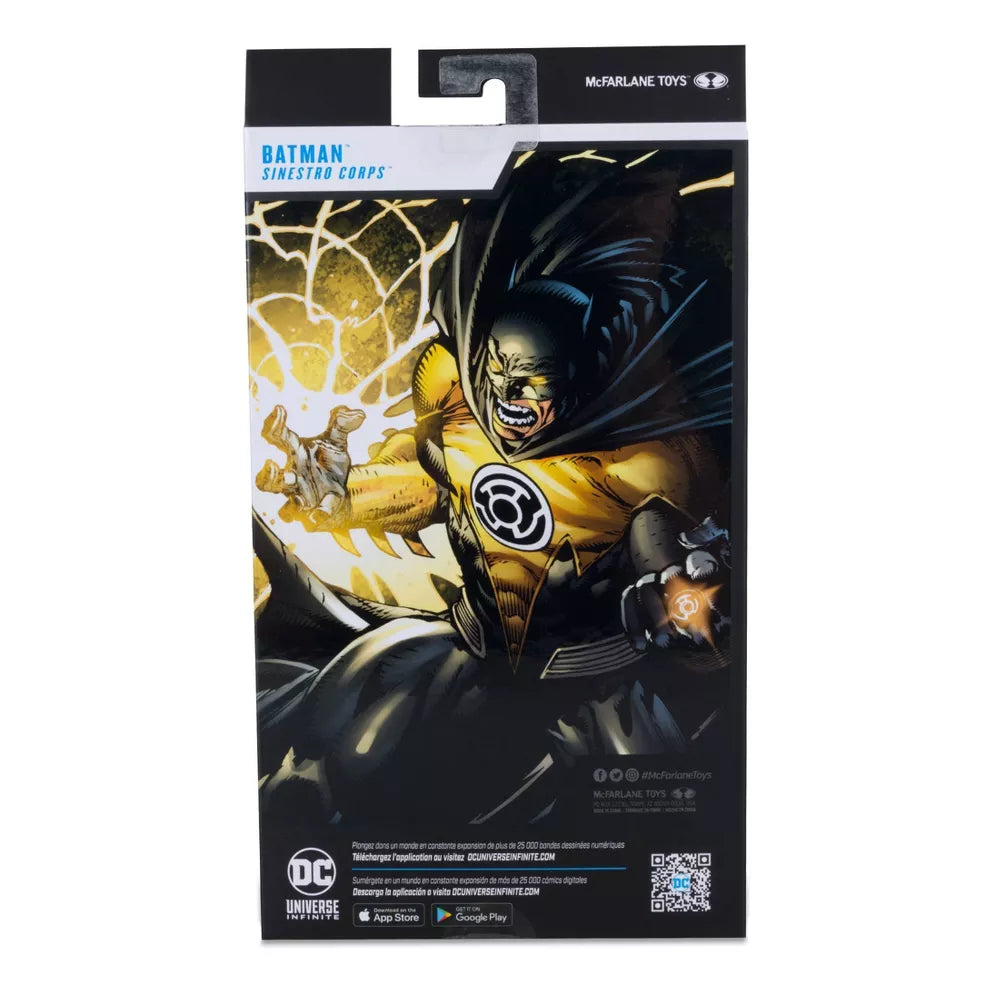 DC Comics Batman Sinestro Corps back packaging view - Heretoserveyou