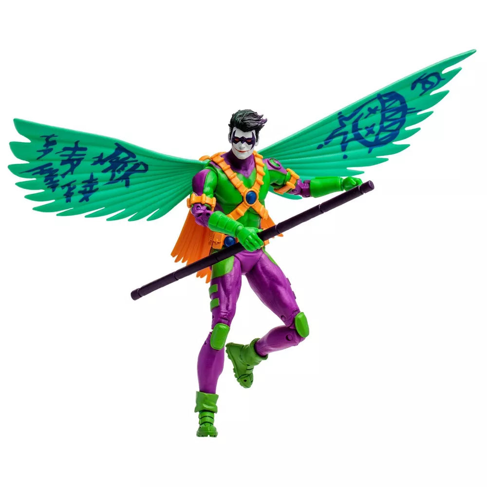 McFarlane Toys DC Multiverse Gold Label Red Robin Jokerized 7" Exclusive Action Figure with wings - Heretoserveyou