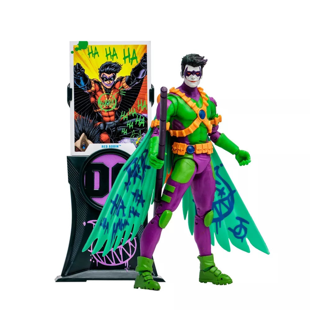 McFarlane Toys DC Multiverse Gold Label Red Robin Jokerized 7" Exclusive Action Figure - Heretoserveyou